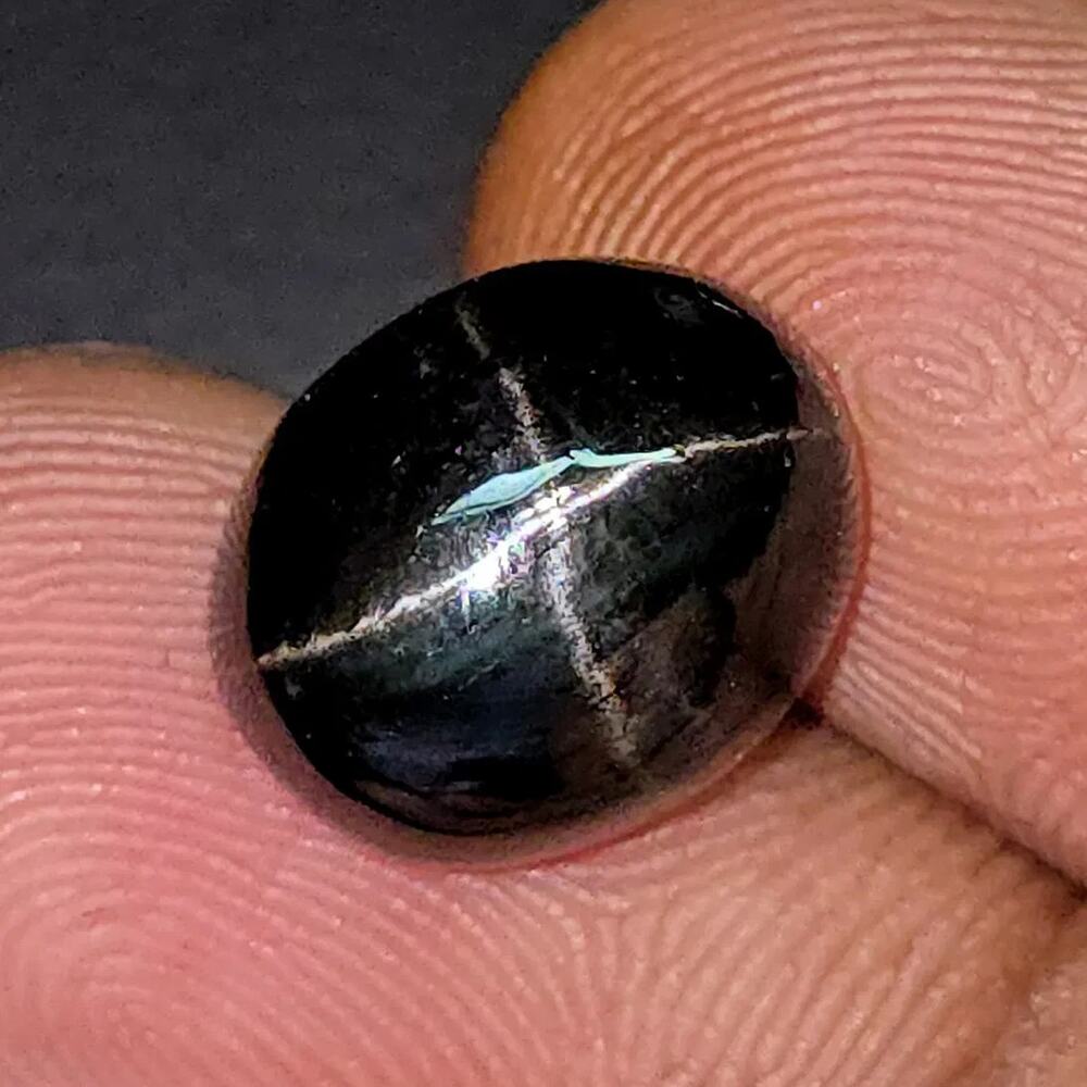 Natural Star Diopside Cabochon, 7.26 ct, 12x10mm